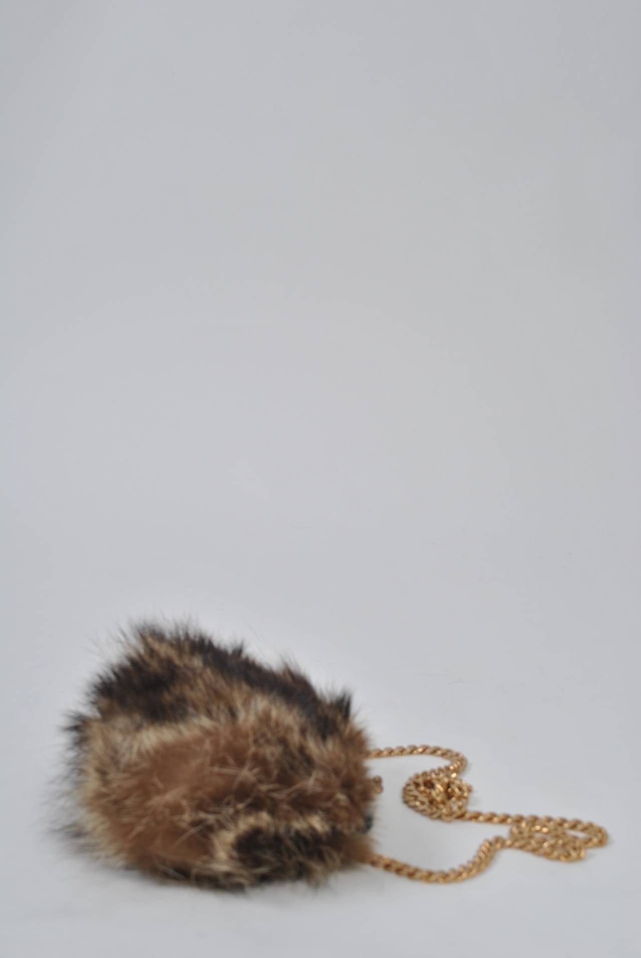 zara faux fur shoulder bag