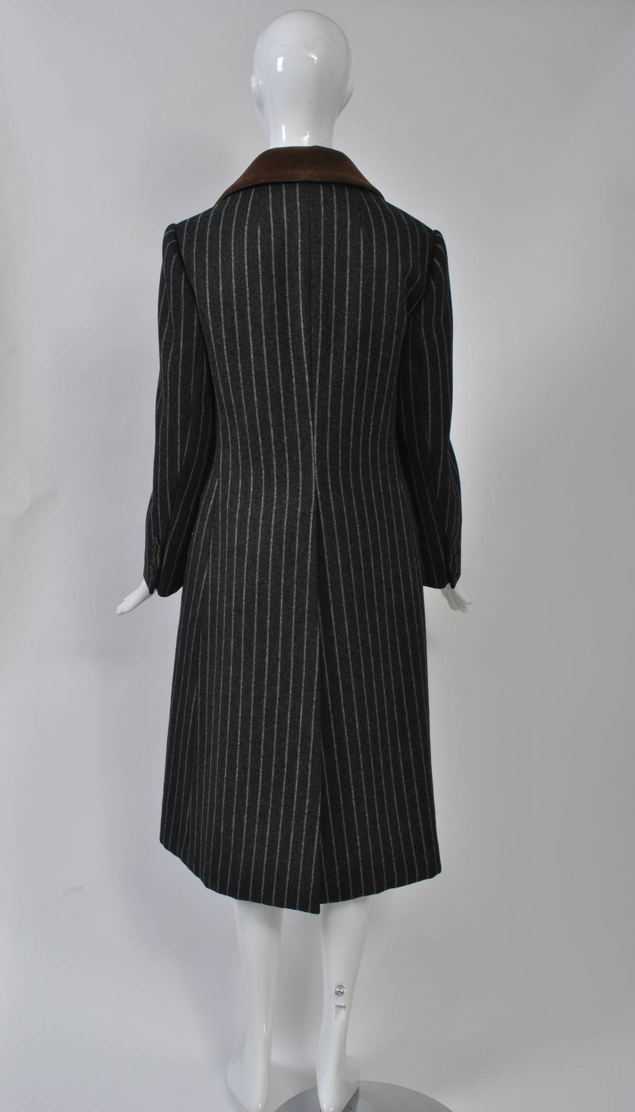 Black Bill Blass Pinstripe Coat Suit