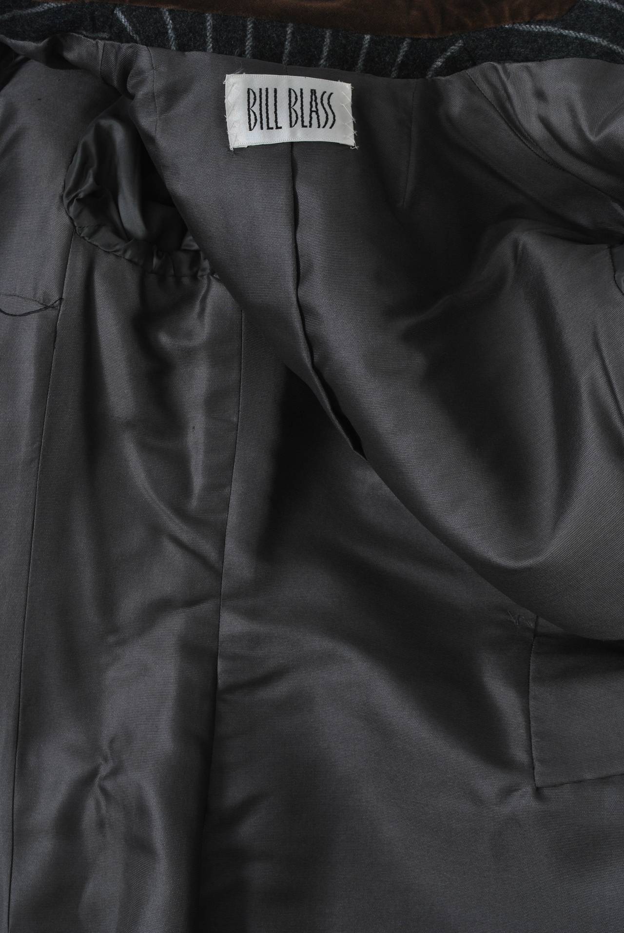 Bill Blass Pinstripe Coat Suit 5