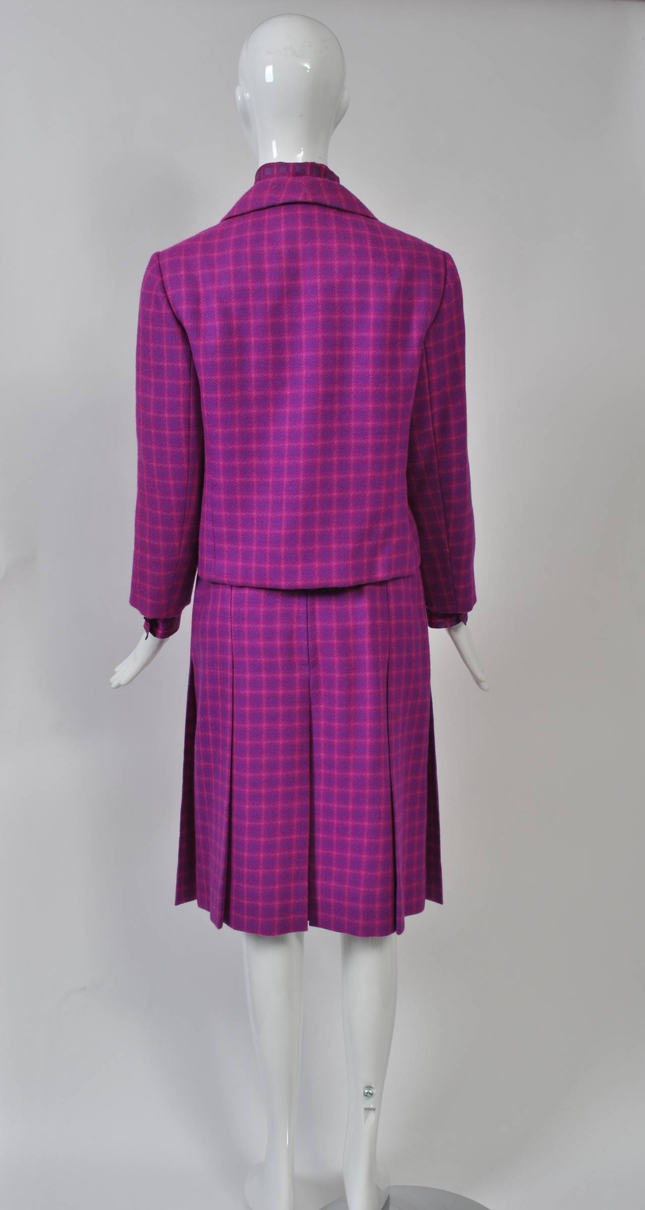 Women's Christian Dior NY Fuchsia Suit