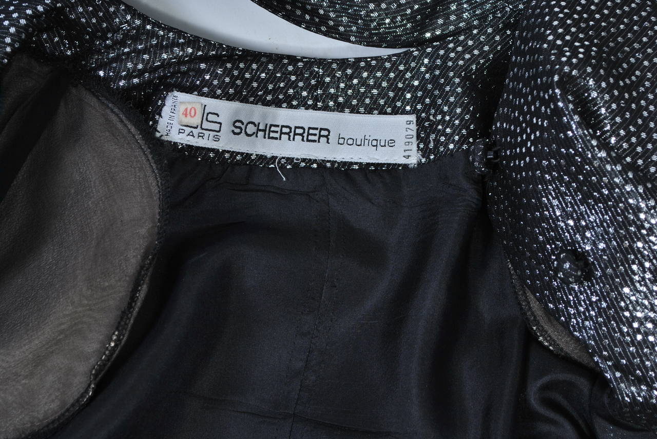 Jean-Louis Scherrer - Vestito metallizzato anni '80 in vendita 3