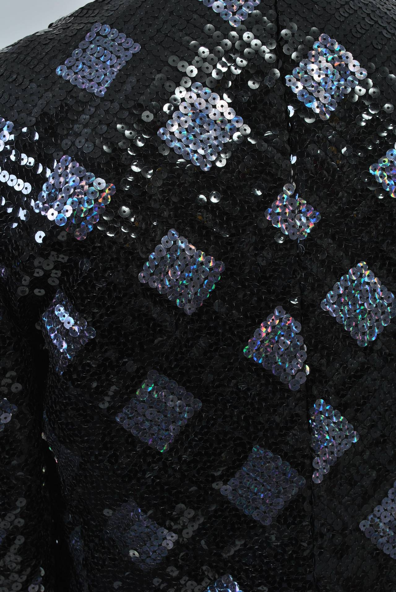 Abito Adolfo con paillettes e lacci in vendita 2