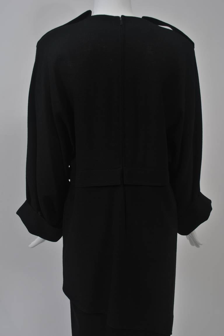 Jean Muir Black 1980s Dress 2