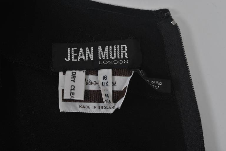 Jean Muir Black 1980s Dress 6