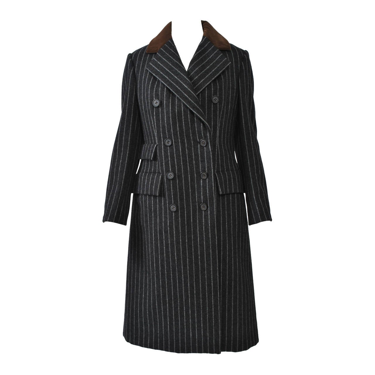 Bill Blass Pinstripe Coat Suit