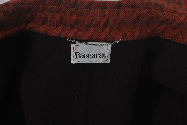 Baccarat Orange/Brown Coat, c.1970 4