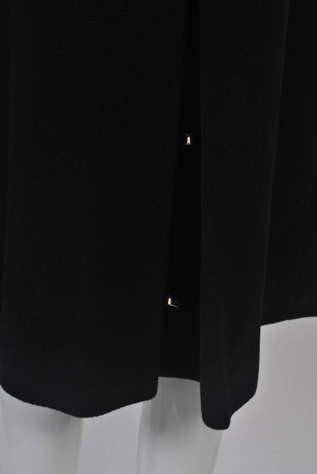 Baccarat 1970s Black Coat, Att. Bill Gibbs 2