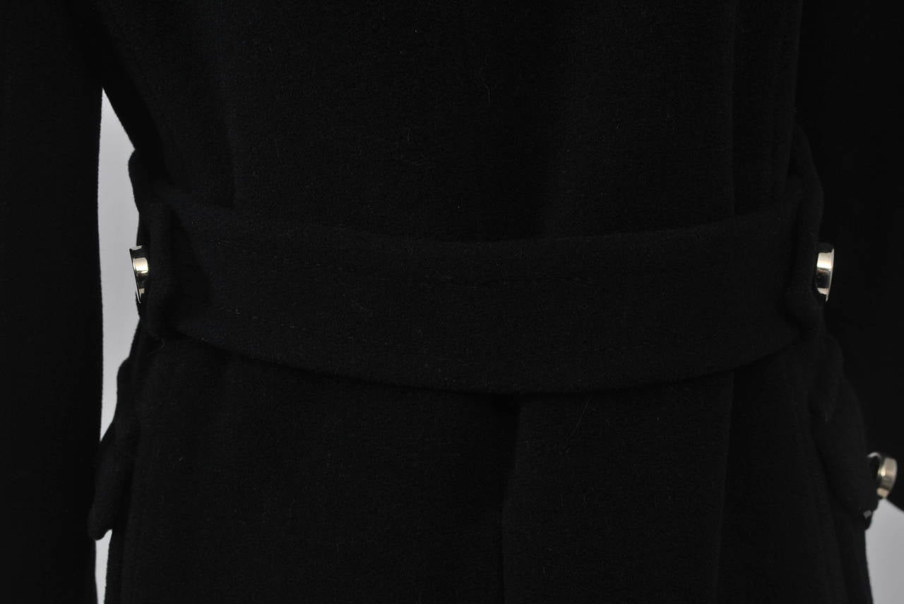 Baccarat 1970s Black Coat, Att. Bill Gibbs 3