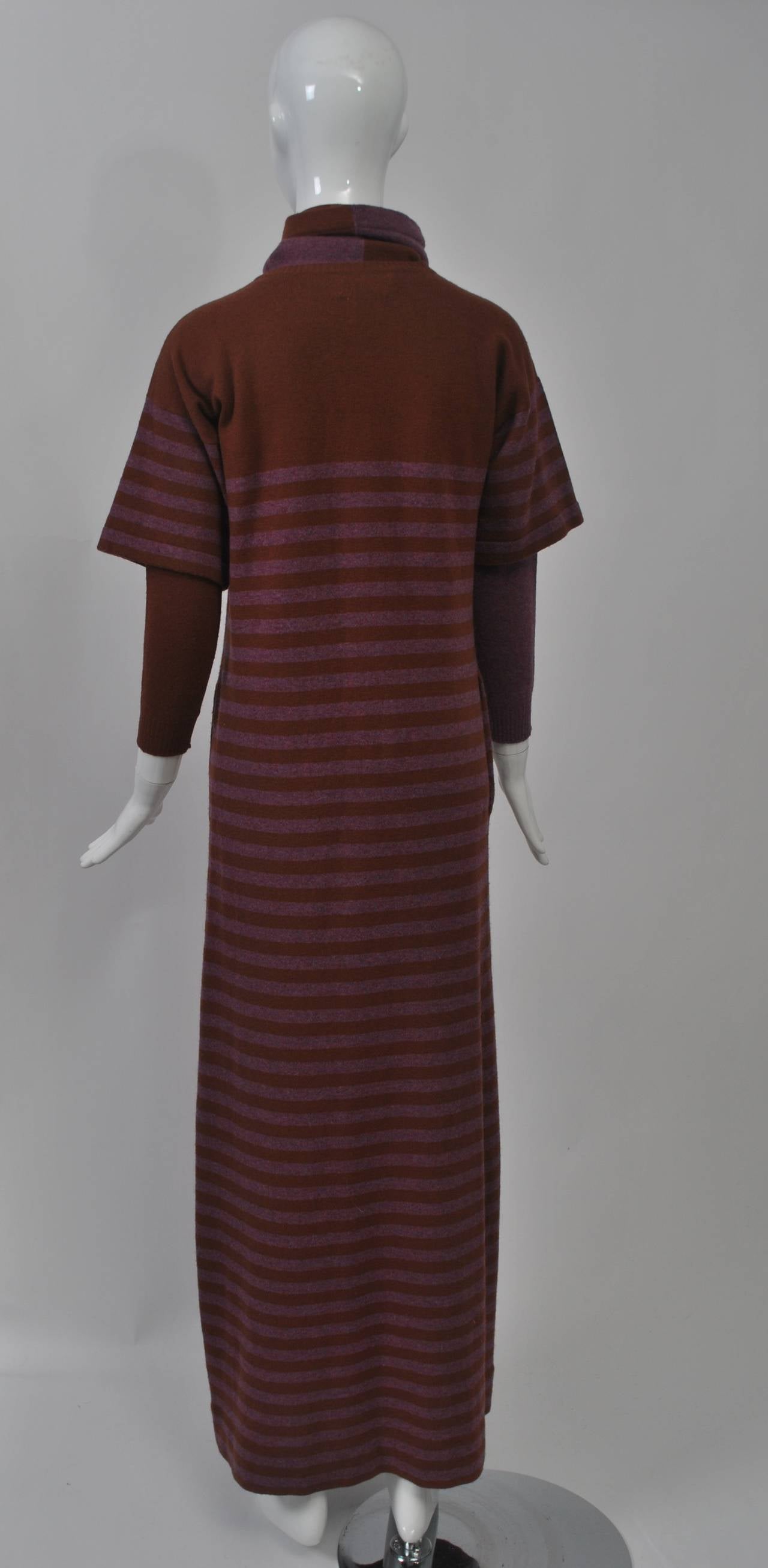Women's Bonnie Cashin Striped Knit Dress and Sweater