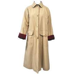 Bonnie Cashin All-Weather Coat with Plaid Lining