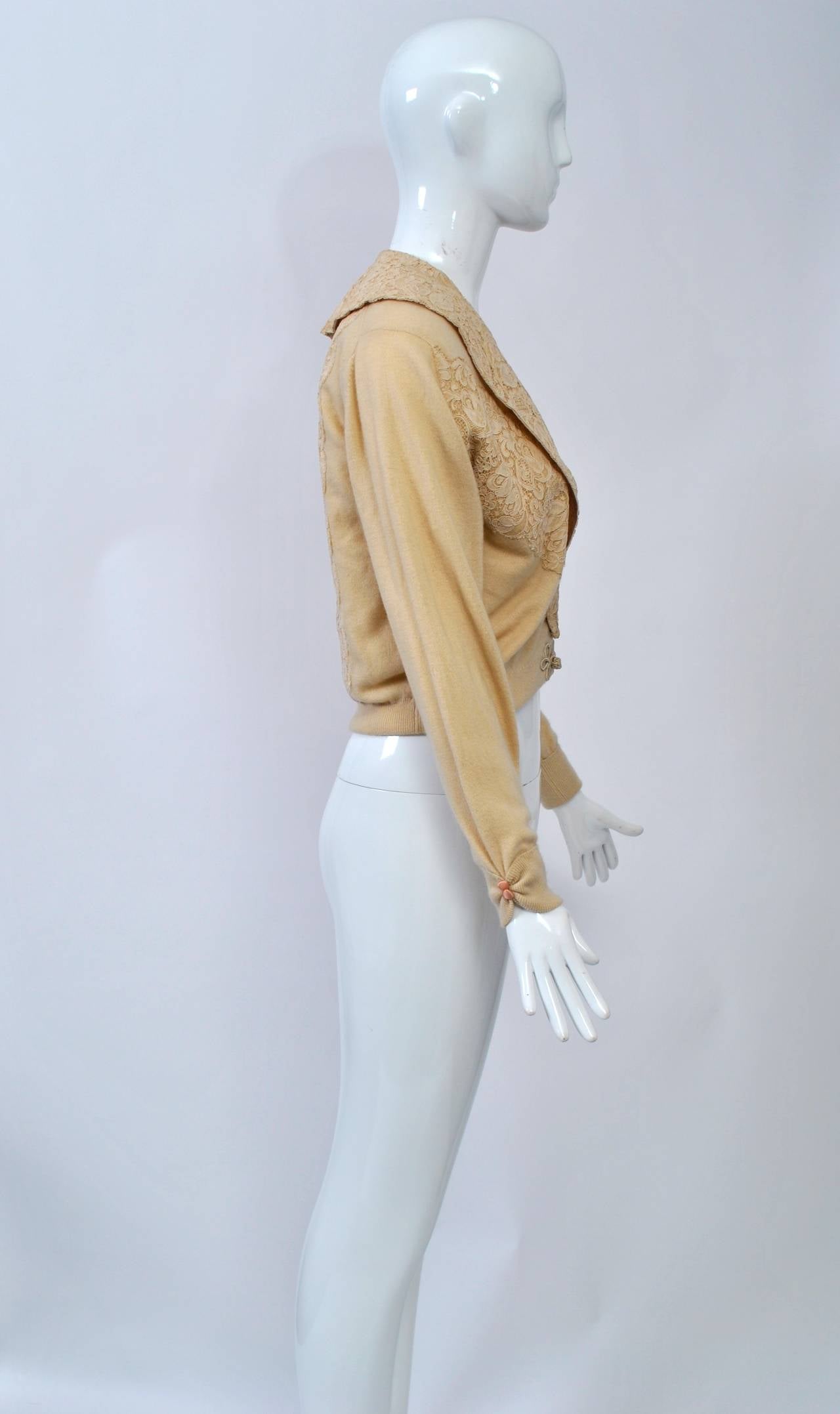 beige cashmere sweater
