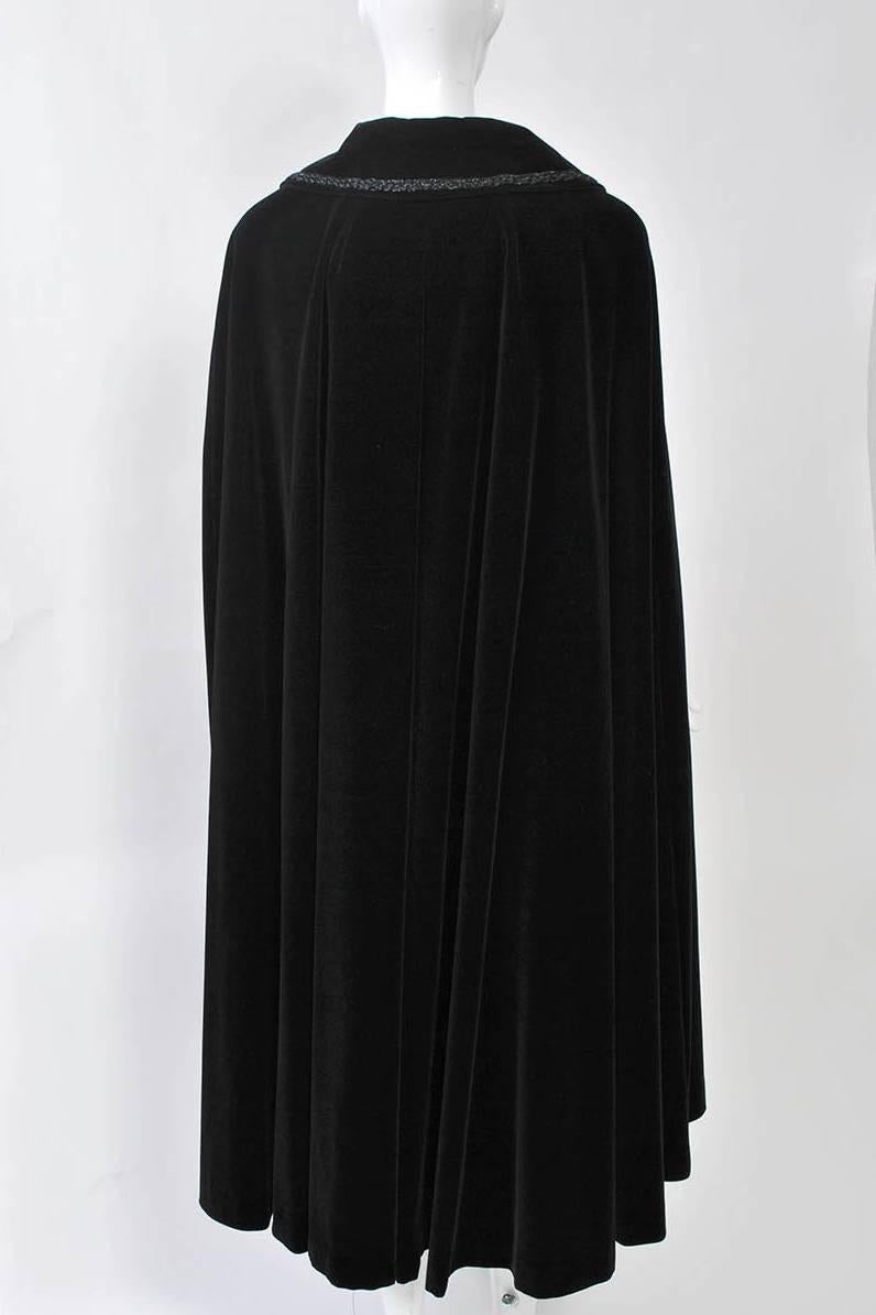 Black Velvet Cape 1