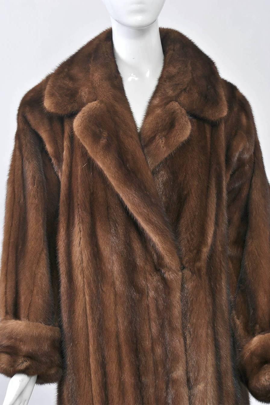 Black 1980s Mink Coat