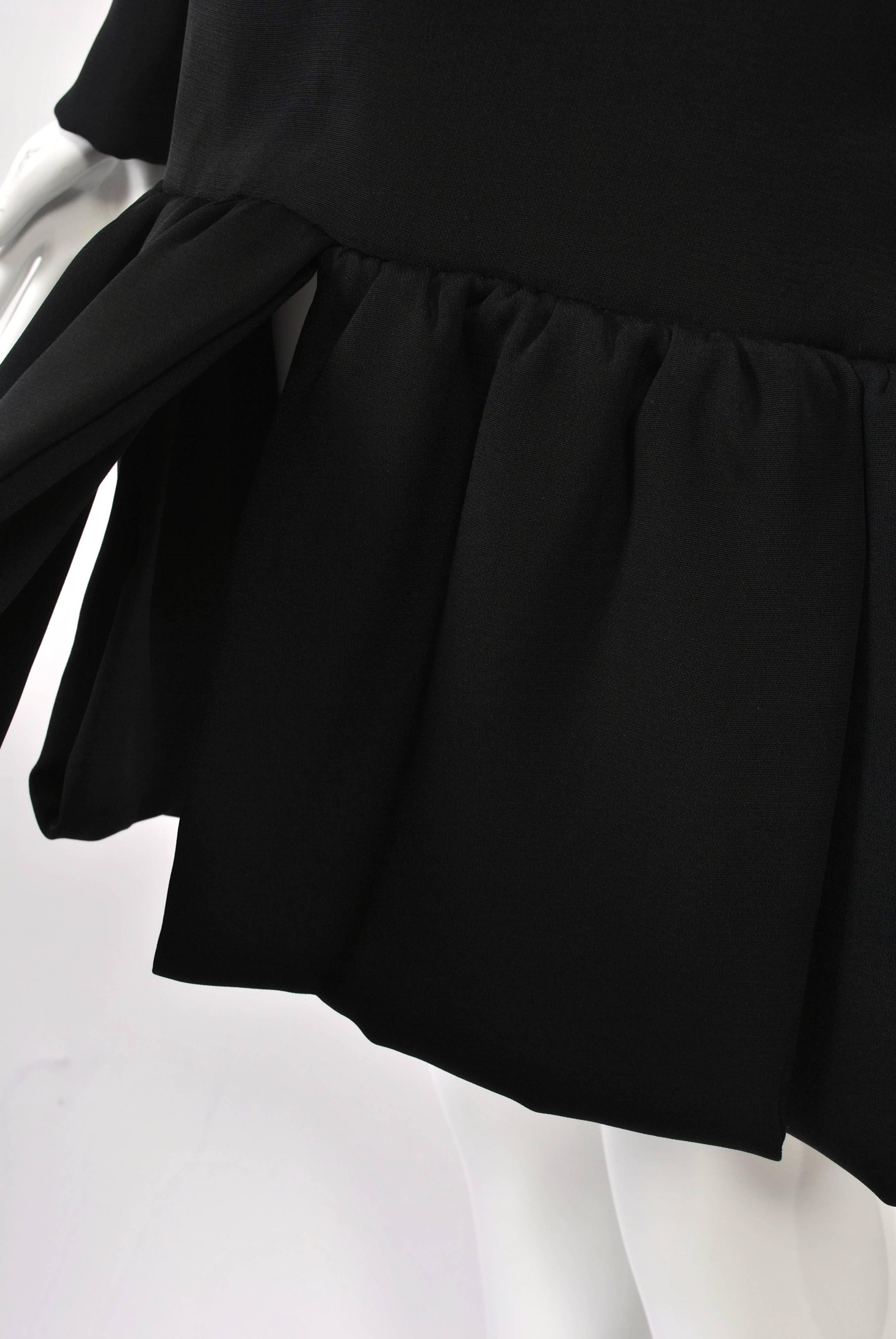 Pierre Cardin 1960s Black Dress 2