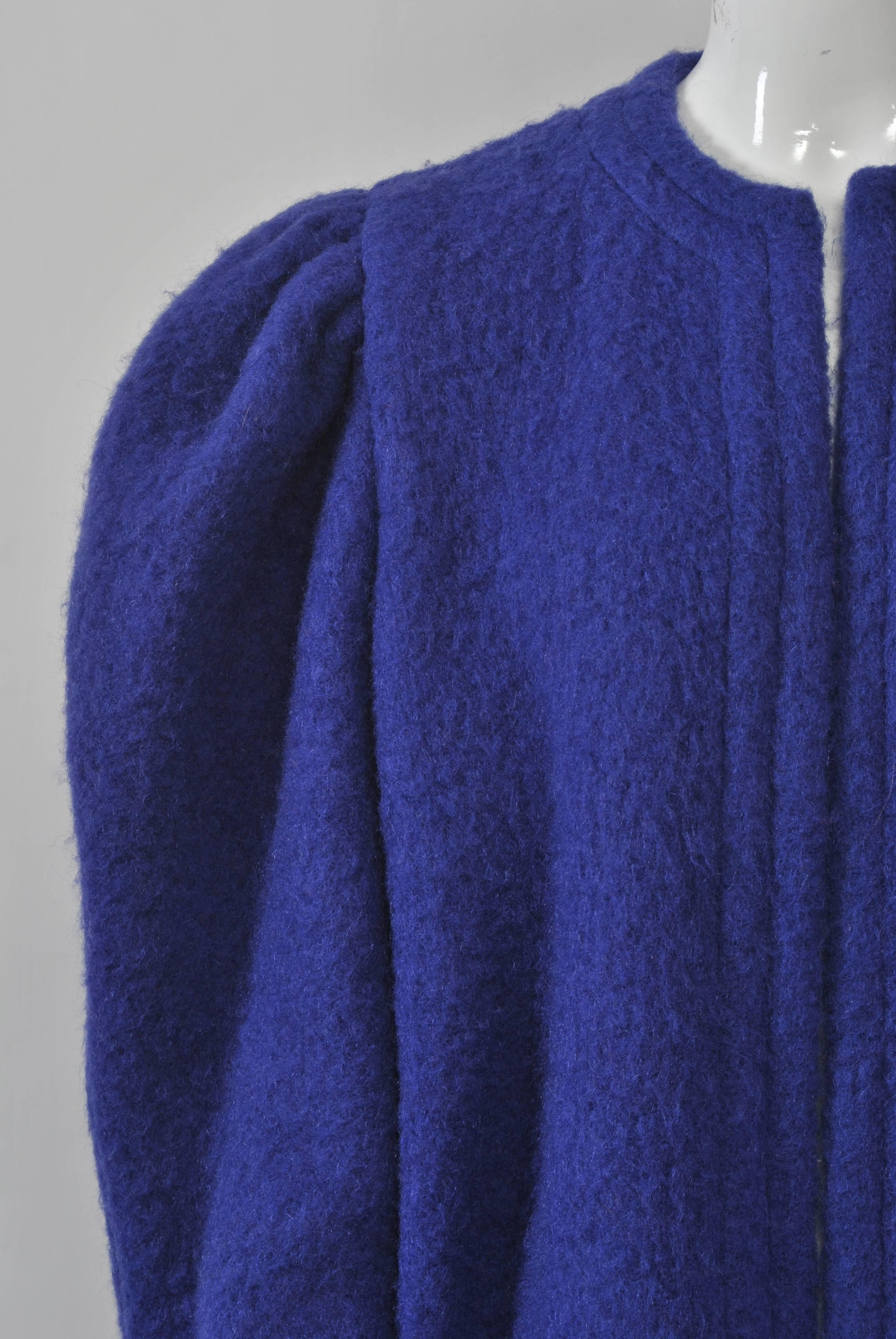 Lanvin 1980s Mohair Coat 1