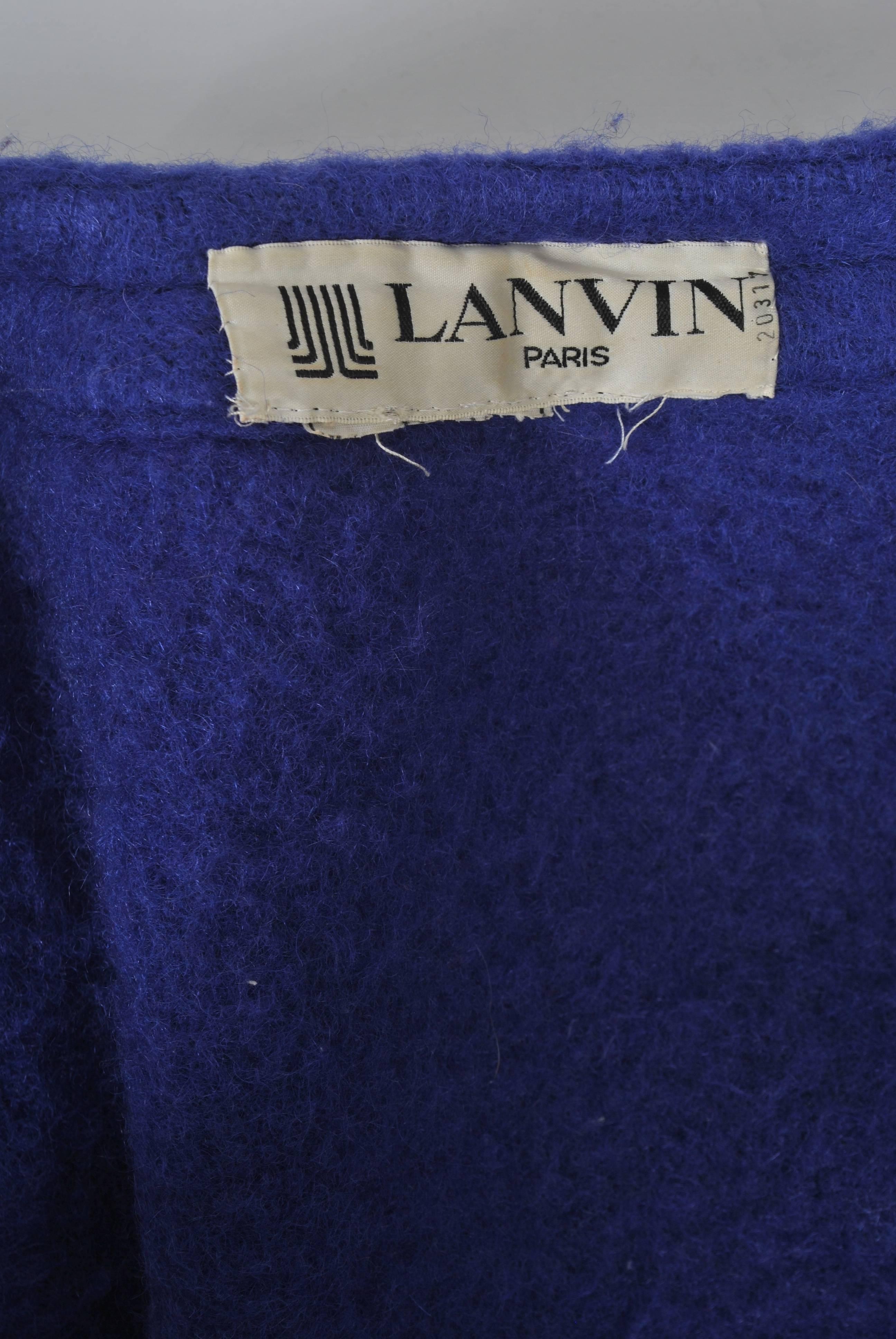 Lanvin 1980s Mohair Coat 3