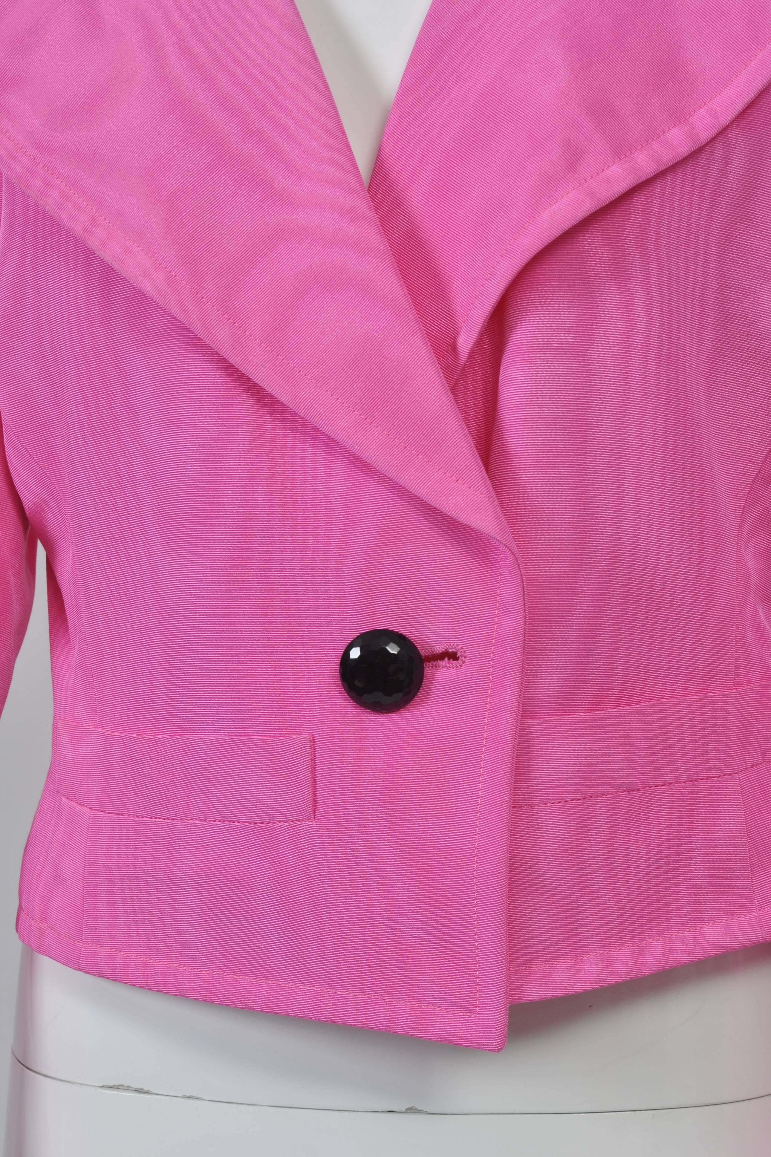 YSL Pink Moire Jacket 4