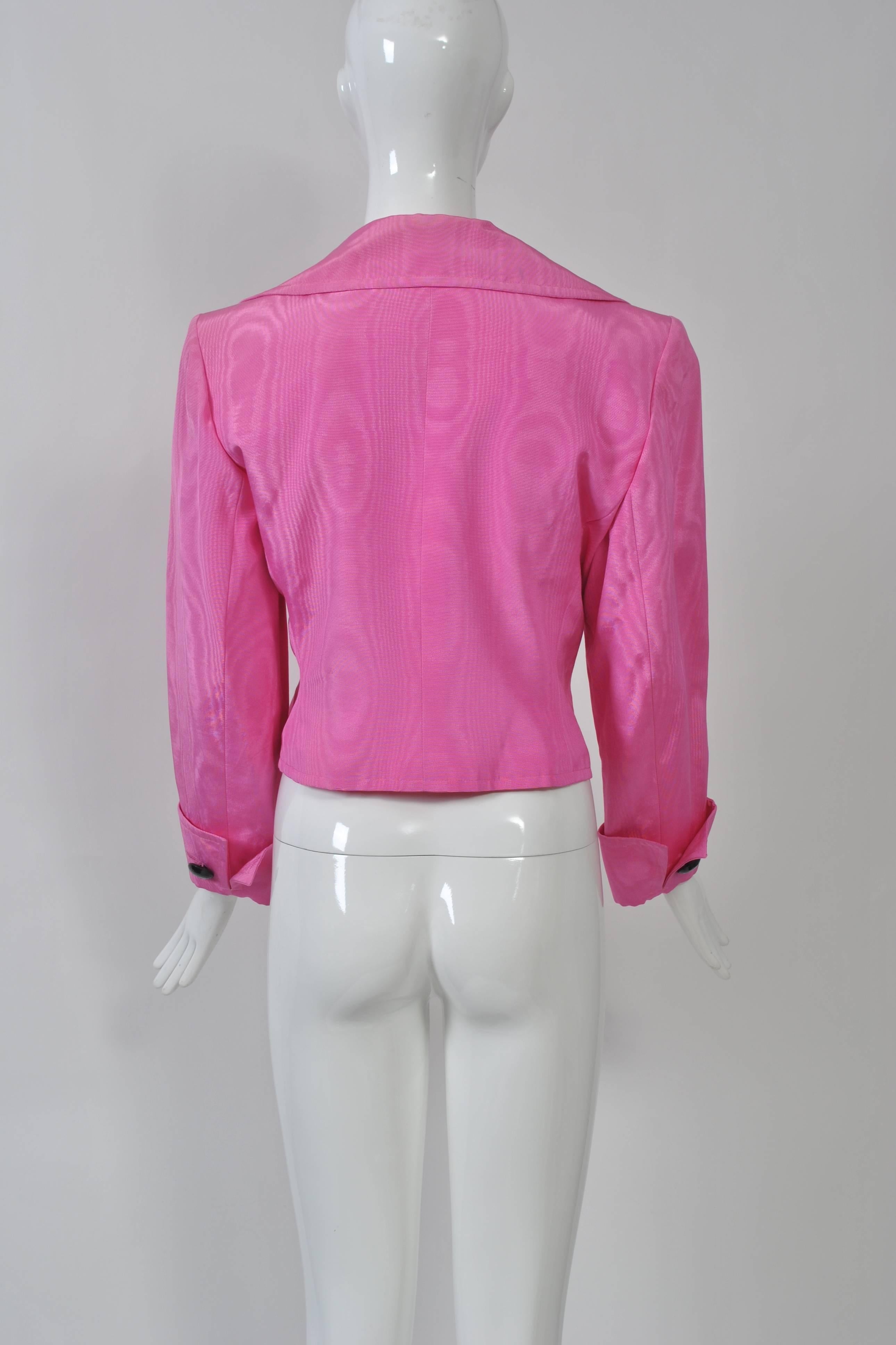 Women's YSL Pink Moire Jacket