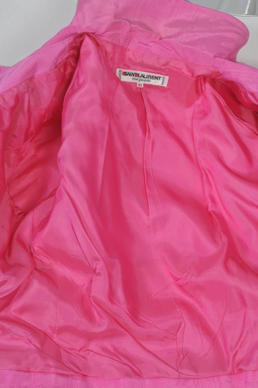 YSL Pink Moire Jacket at 1stDibs