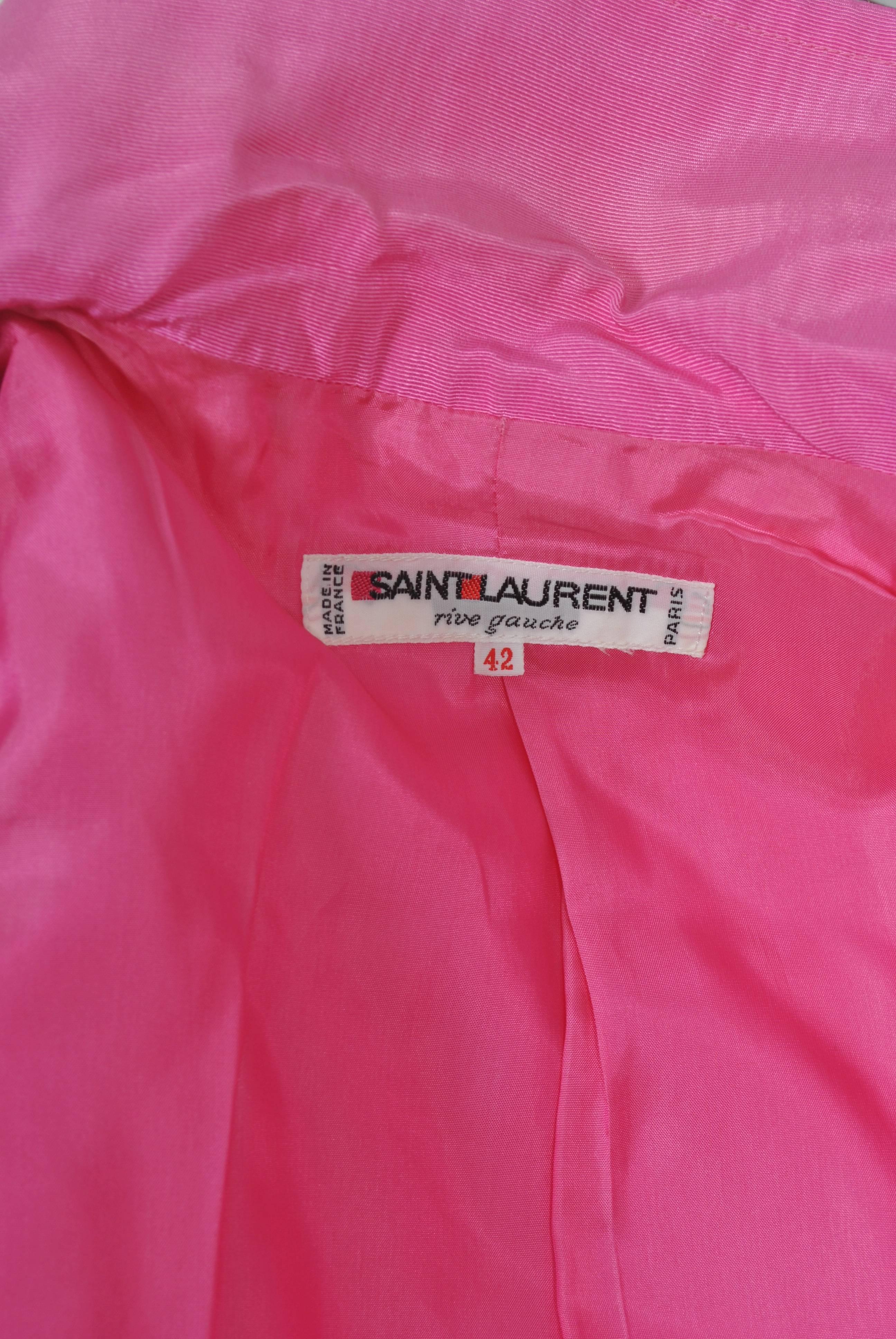 YSL Pink Moire Jacket 1