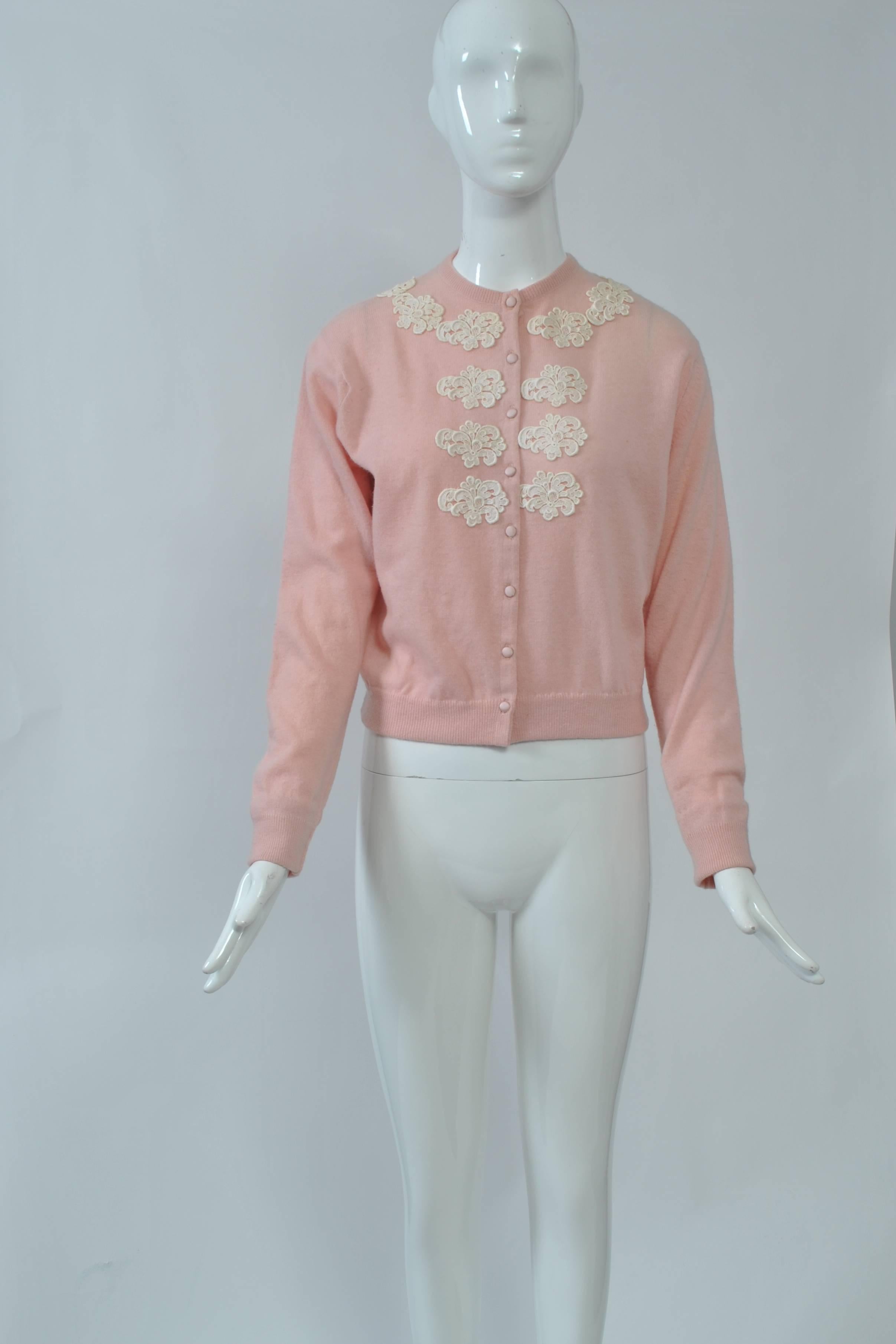 pink cashmere sweater