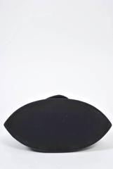 Nettie Rosenstein - Borsa a scatola in pelle scamosciata color blu scuro