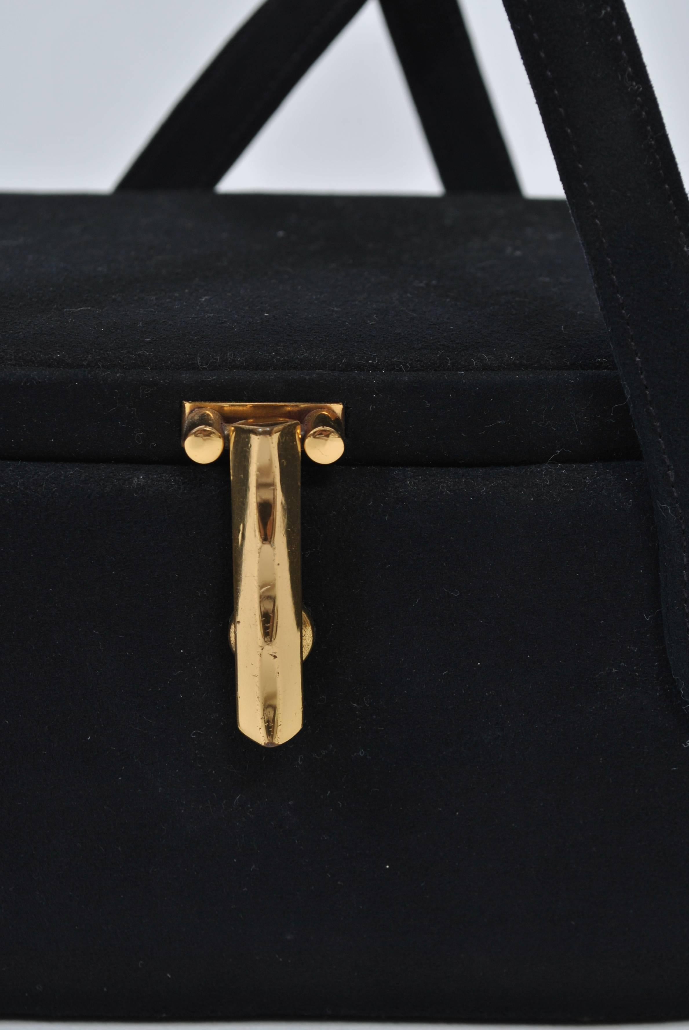 Coblentz Oval Suede Box Bag For Sale 1