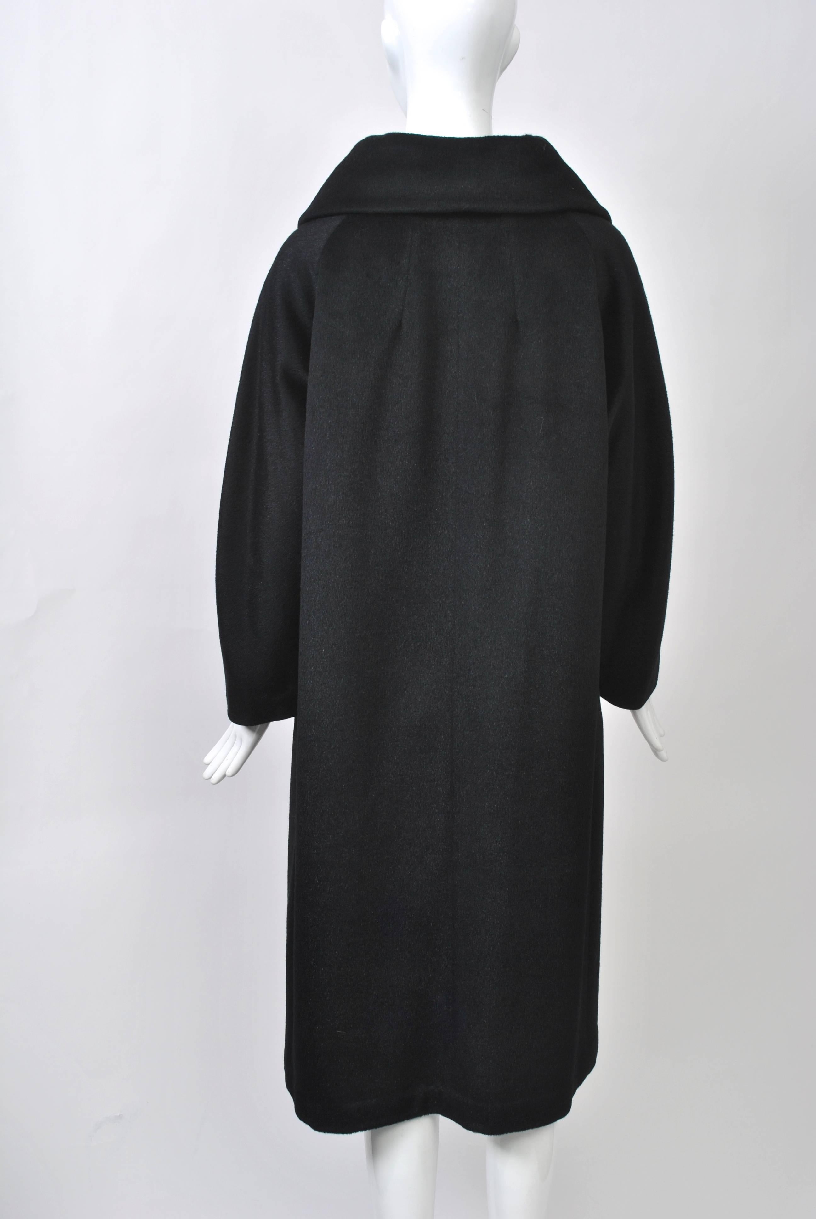 Women's Lilli Ann 1960s Black Coat