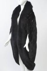 Bob Mackie Rhinestone-Studded Mink Cape