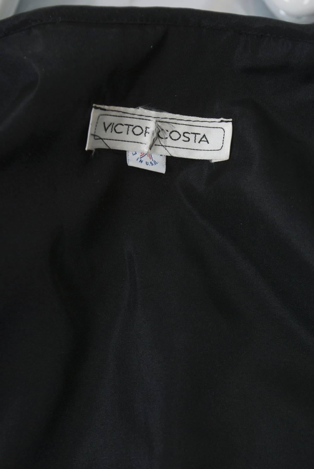 Victor Costa Ruffled Evening Coat 3