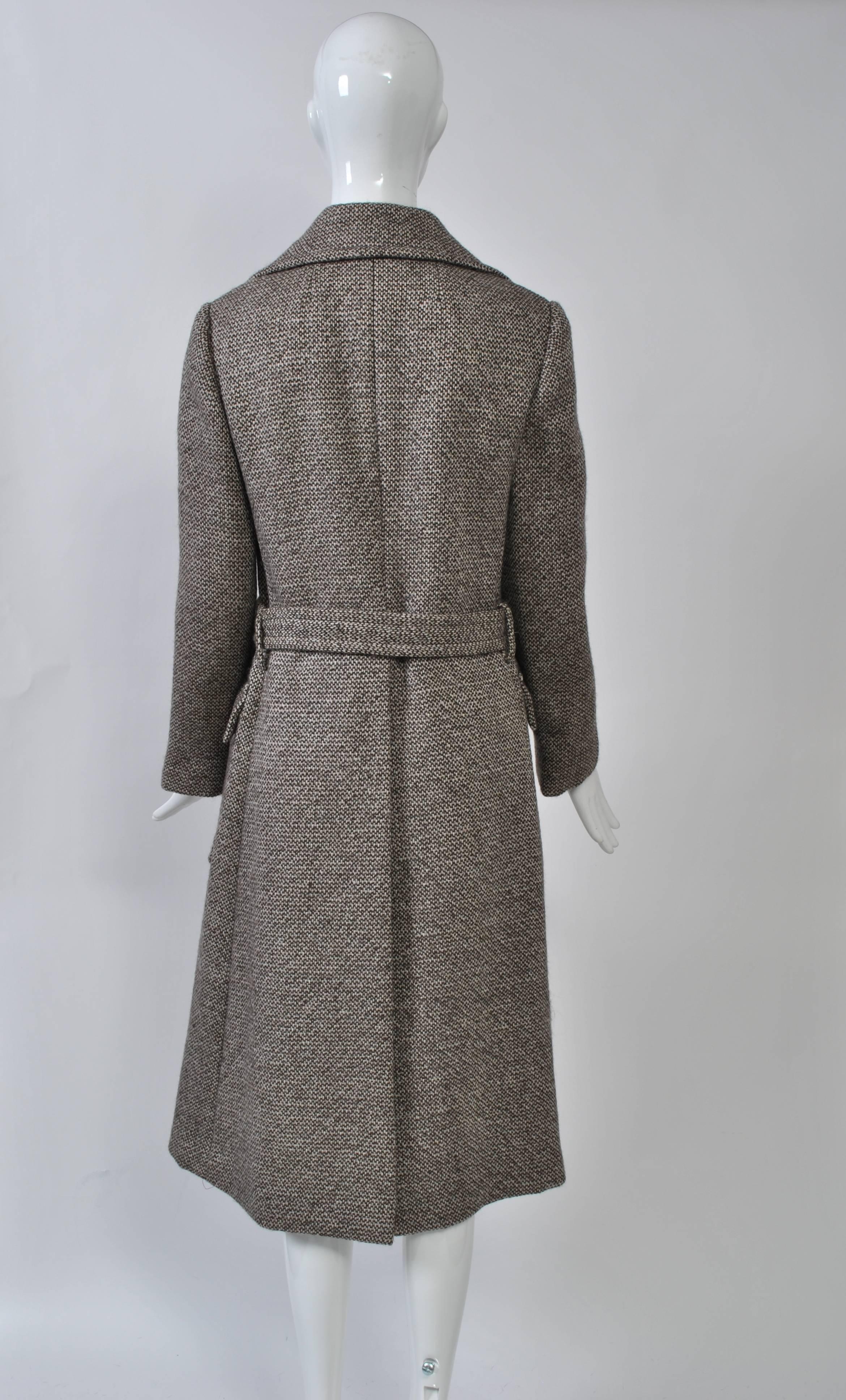 Women's Bill Blass Tweed Coat, 1970s  For Sale