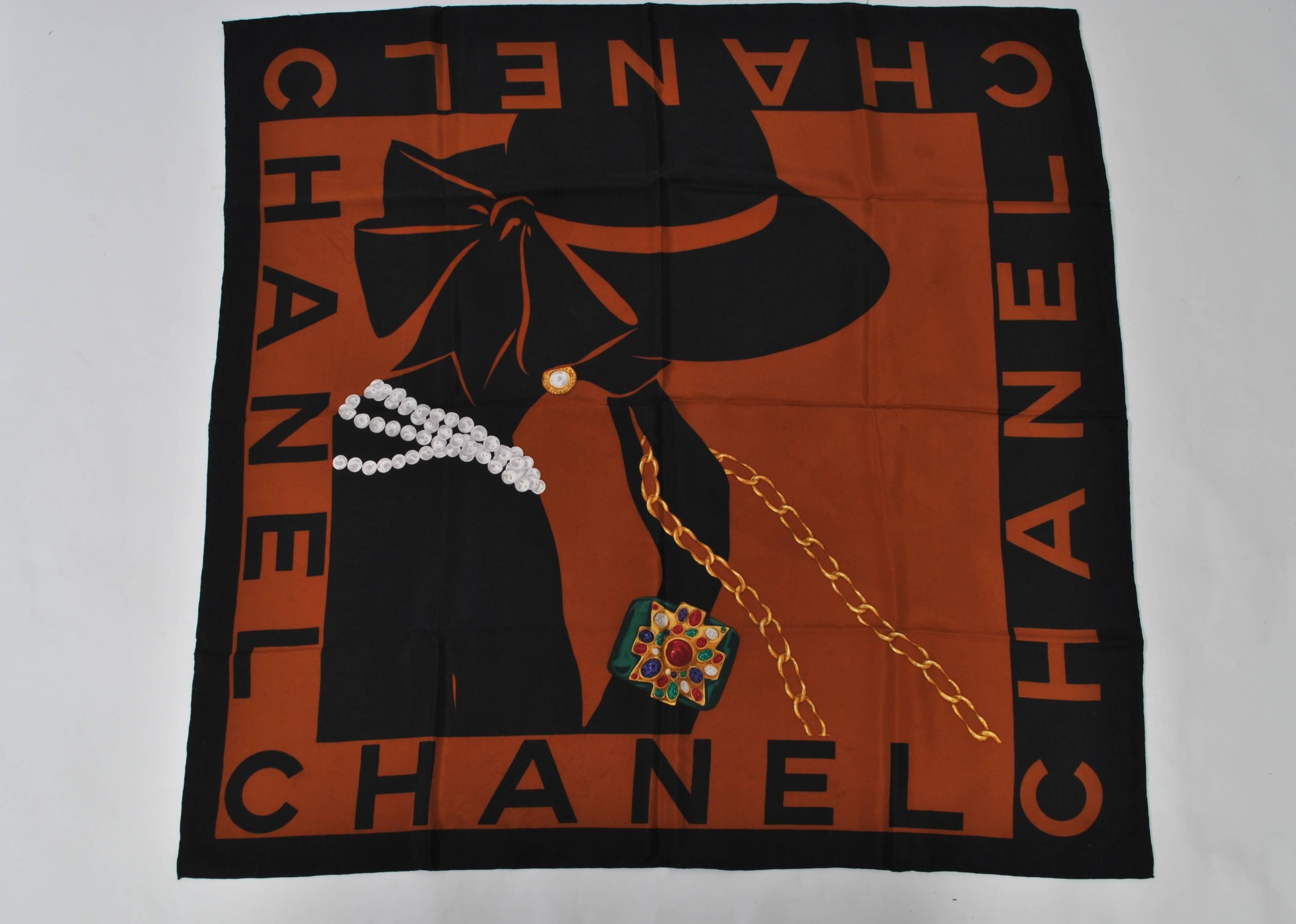 Chanel Scarf In Excellent Condition In Alford, MA