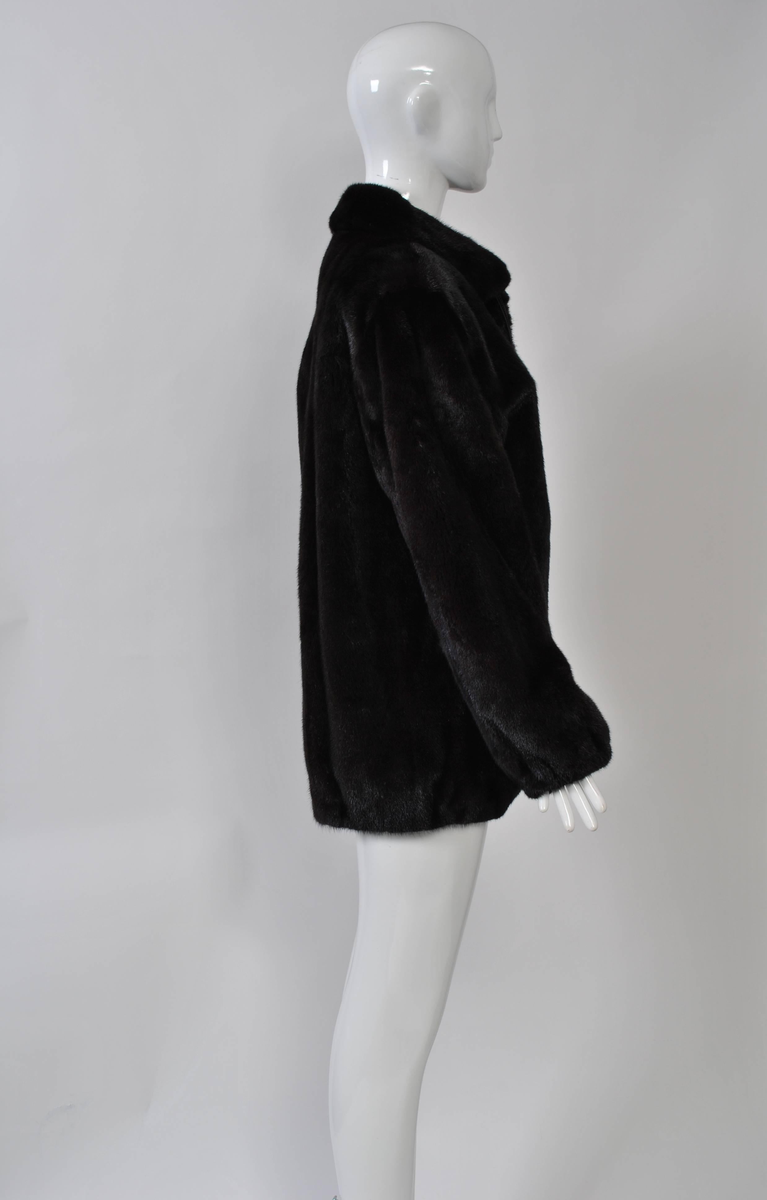 Blackglama Mink Jacket In Excellent Condition In Alford, MA