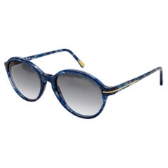 Lunettes de soleil vintage bleu Versace 80s