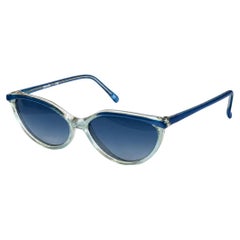Gafas de sol vintage azules de estilo «cat eye» - NOS