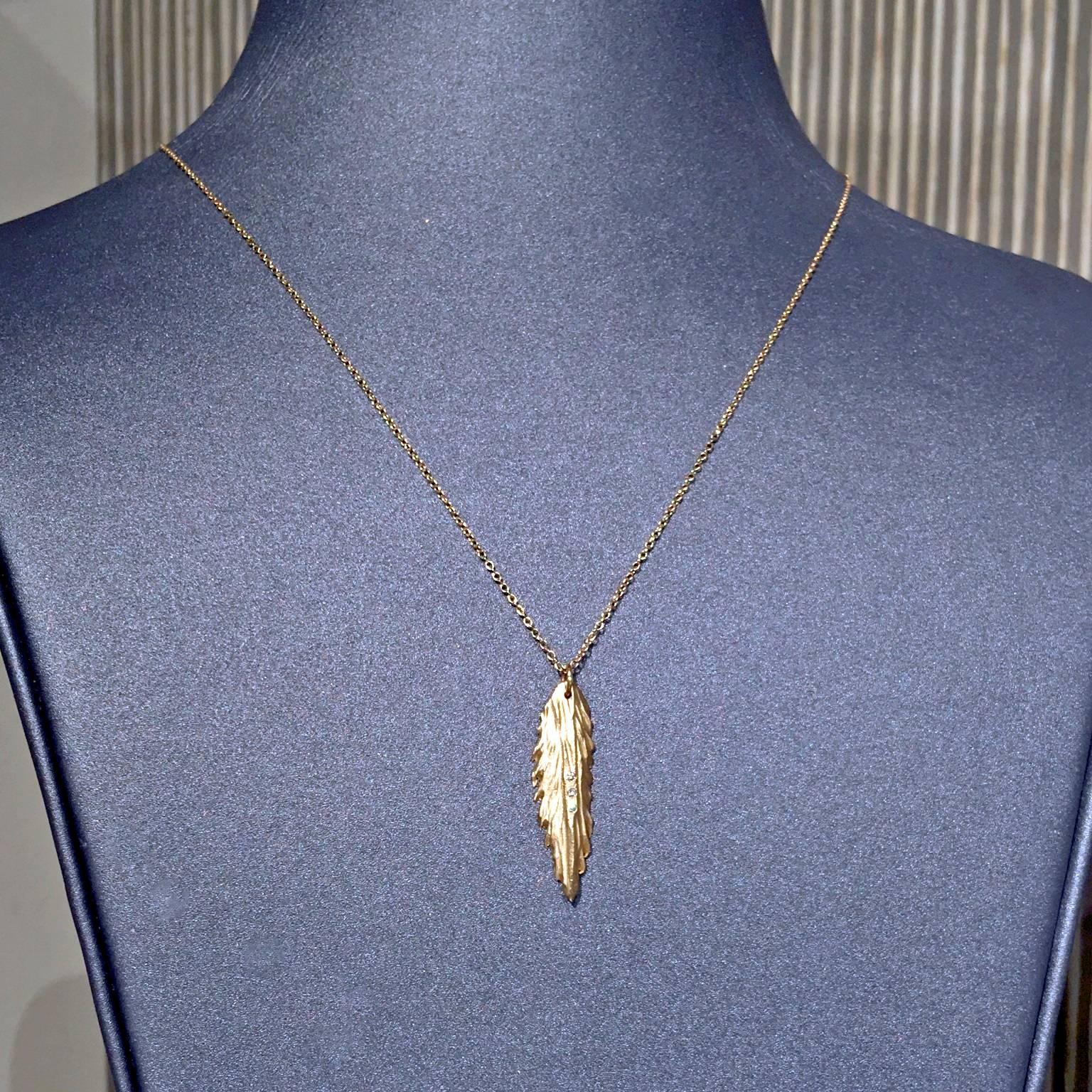 Fern Necklace showcasing a handcrafted 1.13