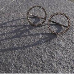 Wille Jewellery Black Silver Diamond Open Cosmos Ring