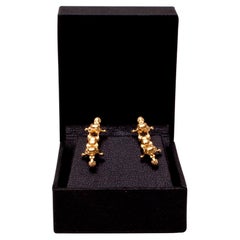 18-Karat Gold, "Touching the invisible" Double Pattern Earring