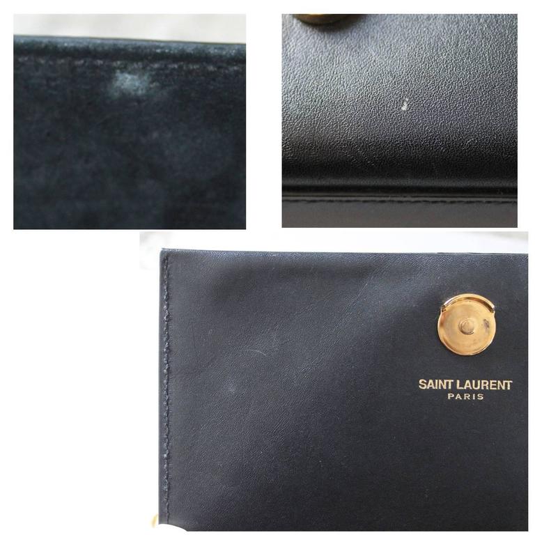 Saint Laurent Paris Small Black Leather Kate Monogram Tassel Satchel Bag GWH at 1stDibs does