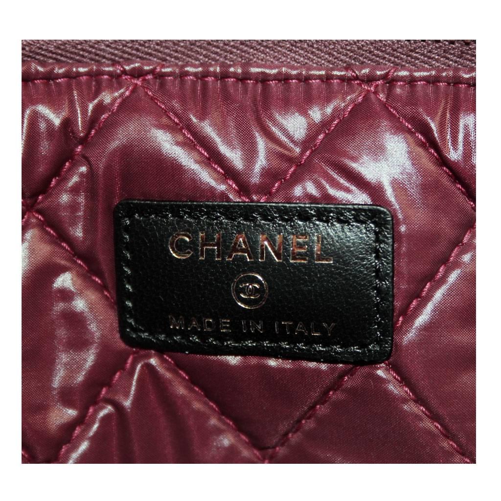 Chanel Black Quilted Lambskin Envelope Clutch No. 20 iPad Case 1