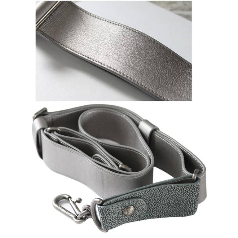 silver bag strap