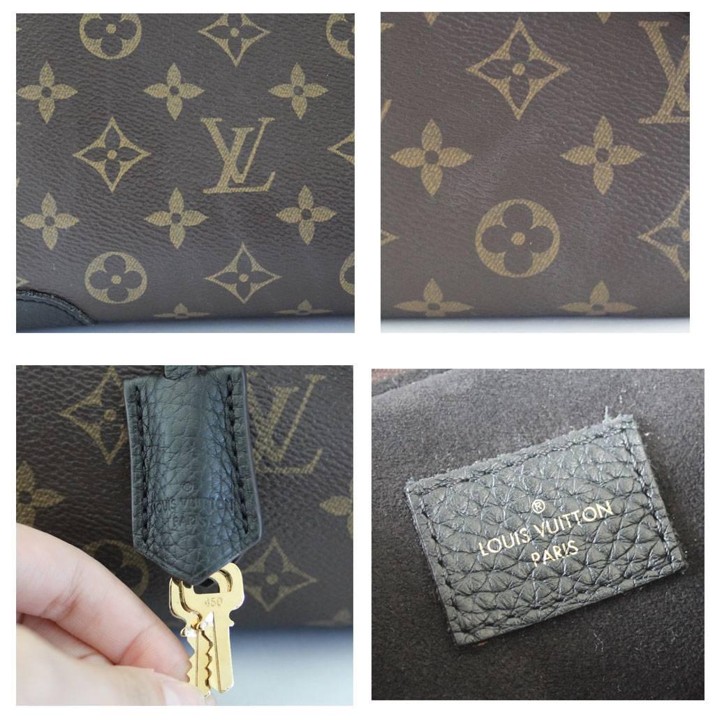 Louis Vuitton Monogram Retiro NM Noir Black Handbag Purse In Excellent Condition In Boca Raton, FL