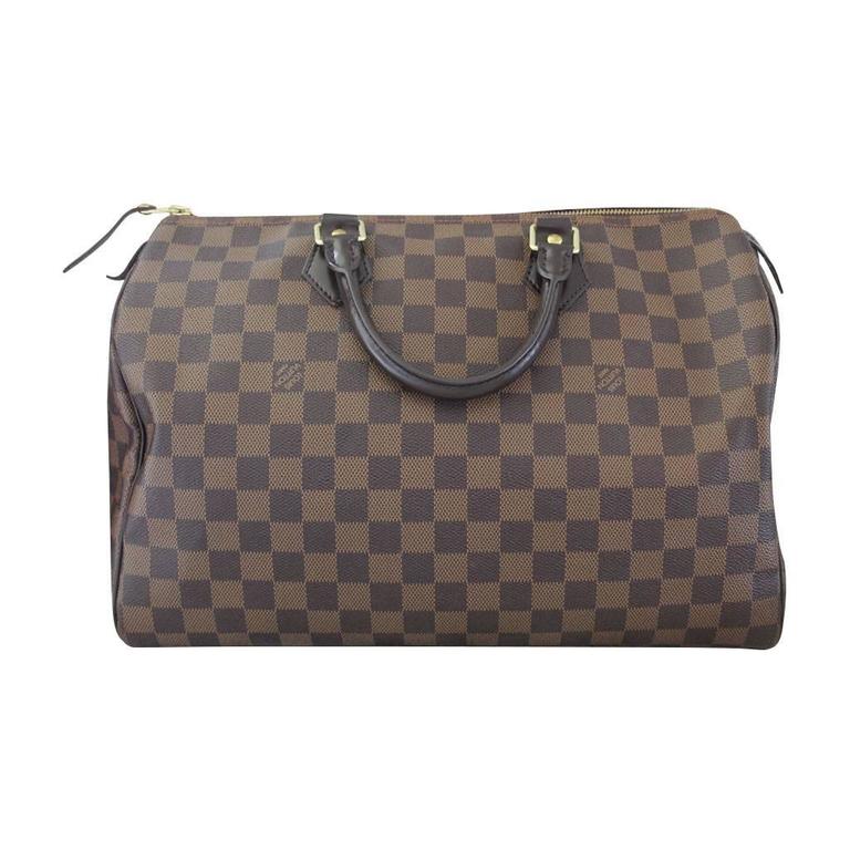 Louis Vuitton Speedy 30 Damier Ebene Handbag at 1stDibs  speedy handbag  damier 30, lv speedy 30 damier, louis vuitton damier ebene speedy 30