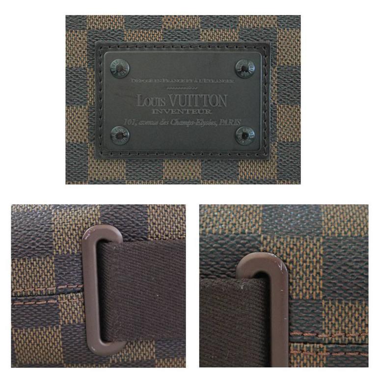 Louis Vuitton Brooklyn MM Damier Ebene Messenger Bag Discontinued at 1stDibs