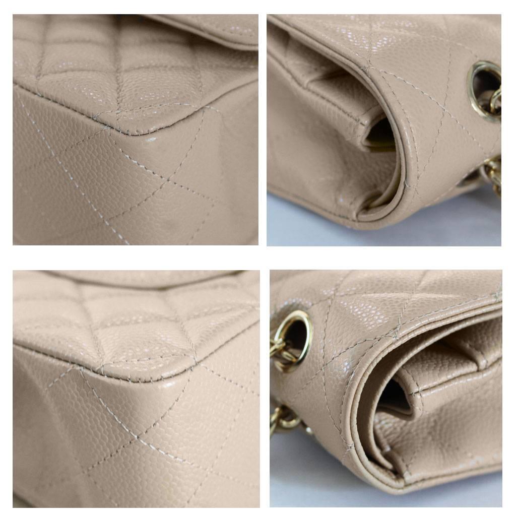 chanel classic flap beige