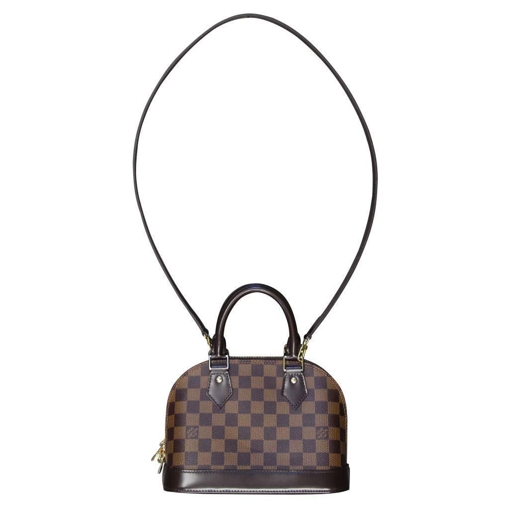 Louis Vuitton Alma BB Damier Ebene Handbag in Box with Receipt 2