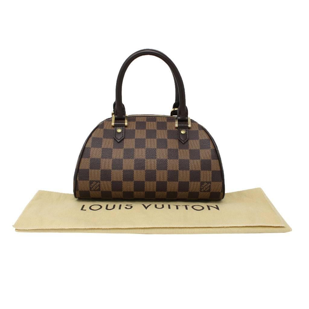 Louis Vuitton Ribera PM Damier Ebene Handbag in Dust Bag 3