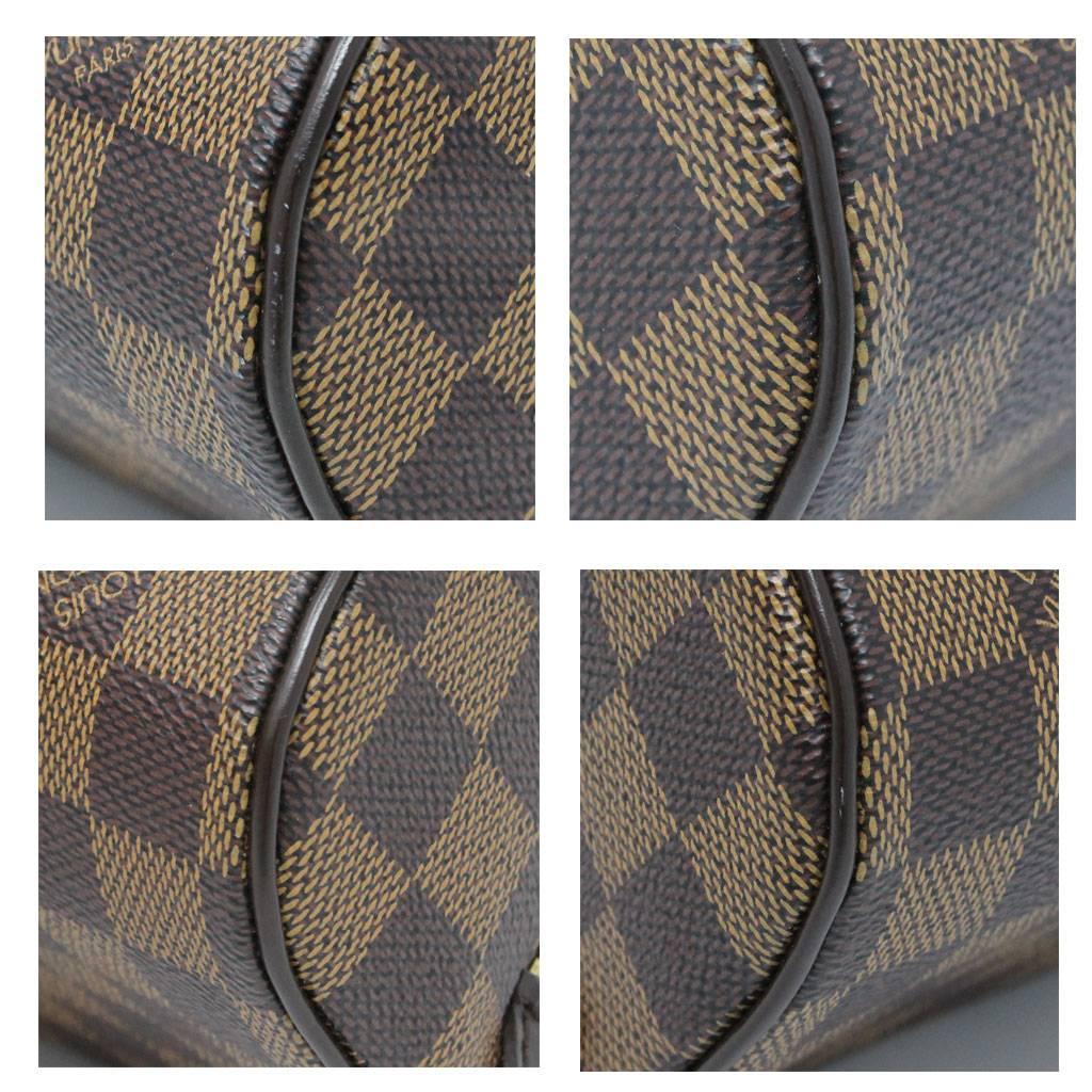 Louis Vuitton Ribera PM Damier Ebene Handbag in Dust Bag In Excellent Condition In Boca Raton, FL