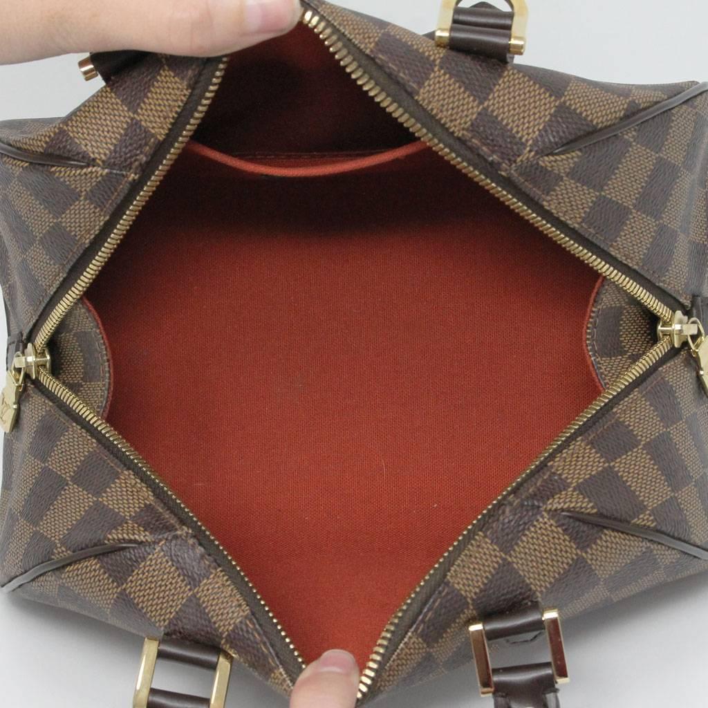 Women's Louis Vuitton Ribera PM Damier Ebene Handbag in Dust Bag