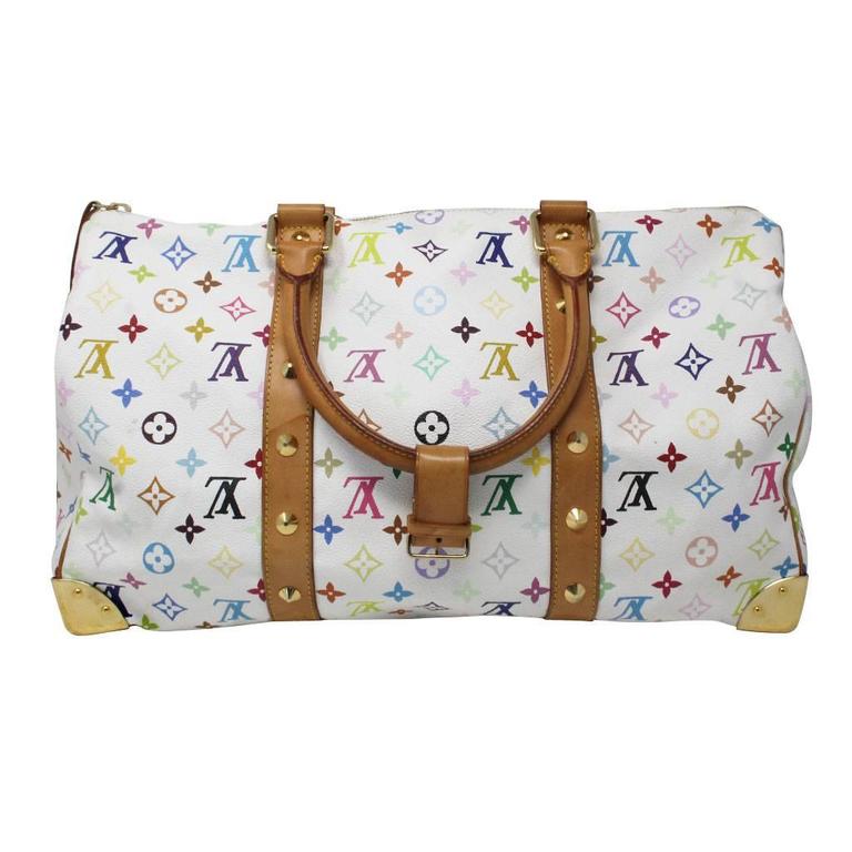 louis vuitton travel bag white